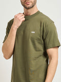 T-shirt Left Chest Uomo VN000R9X Mossy Olive - Verde Vans