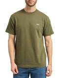 T-shirt Left Chest Uomo VN000R9X Mossy Olive - Verde Vans