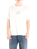 Vans T-shirt Blocked Box Loose Uomo VN000RAP Egret - Bianco