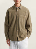 Vans Camicia Casual Lawson Seersucker Uomo VN000TAH Bay Leaf - Beige