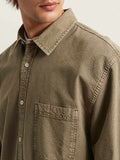 Vans Camicia Casual Lawson Seersucker Uomo VN000TAH Bay Leaf - Beige