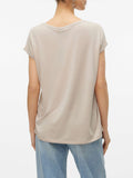 Vero Moda T-shirt Donna 10284468 Silver Lining - Avorio