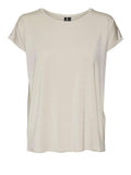 Vero Moda T-shirt Donna 10284468 Silver Lining - Avorio