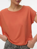 Vero Moda T-shirt Donna 10284468 Langoustino Sunset - Arancione