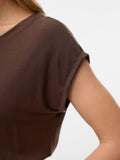 Vero Moda T-shirt Donna 10284468 Chocolate Martini - Marrone