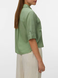 Vero Moda Camicia Casual Donna 10328652 Basil - Verde