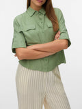 Vero Moda Camicia Casual Donna 10328652 Basil - Verde