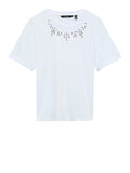 Vero Moda T-shirt Donna 10330329 Bright White Strass - Bianco