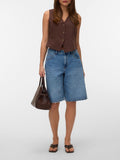 Vero Moda Gilet Donna 10333795 Chocolate Martini - Marrone