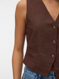 Vero Moda Gilet Donna 10333795 Chocolate Martini - Marrone