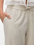 Vero Moda Pantalone Straight Donna 10333796 Silver Lining - Avorio