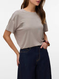 Vero Moda T-shirt Donna 10334654 Moon Rock - Grigio