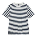 Vero Moda T-shirt Donna 10336075 Snow White Moni Navy Blazer - Blu