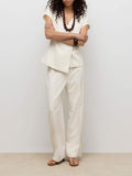 Vero Moda Pantalone Palazzo Donna 10339491 Birch - Avorio