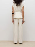 Vero Moda Pantalone Palazzo Donna 10339491 Birch - Avorio