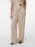 Vero Moda Pantalone Palazzo Donna 10340413 Silver Lining - Avorio