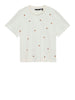 vero moda t shirt donna 10341979 snow white peach bianco 163867767