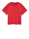 Vero Moda T-shirt Donna 10341979 Poinsettia Butterfly - Rosso