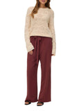 Vero Moda Pantalone Straight Jadina Donna 10342038 Andorra - Bordeaux