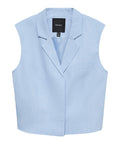 Vero Moda Gilet Donna 10342558 Brunnera Blue Melange - Celeste