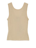 Vero Moda Top Donna 10342597 Oatmeal W. Gold Lurex - Oro