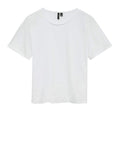 Vero Moda T-shirt Donna 10342965 Bright White White Emb - Bianco