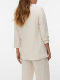 Vero Moda Blazer Donna 10343012 Oatmeal Melange As Offer Sampl - Avorio