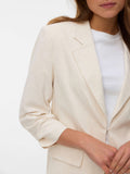 Vero Moda Blazer Donna 10343012 Oatmeal Melange As Offer Sampl - Avorio