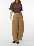 Vero Moda Jeans Wide Donna 10343028 Kelp - Beige