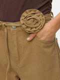 Vero Moda Jeans Wide Donna 10343028 Kelp - Beige