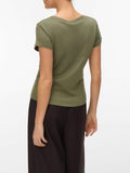 Vero Moda T-shirt Donna 10344229 Deep Lichen Green - Verde