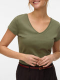 Vero Moda T-shirt Donna 10344229 Deep Lichen Green - Verde