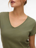 Vero Moda T-shirt Donna 10344229 Deep Lichen Green - Verde