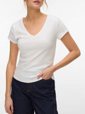 Vero Moda T-shirt Donna 10344229 Snow White - Bianco