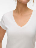Vero Moda T-shirt Donna 10344229 Snow White - Bianco