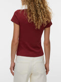 Vero Moda T-shirt Donna 10344229 Russet Brown - Marrone