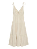 Vero Moda Vestito Longuette Donna 10345603 Oatmeal - Avorio