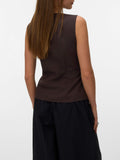 Vero Moda Gilet Donna 10345675 Chocolate Torte - Marrone