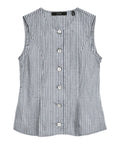 Vero Moda Gilet Donna 10345675 Navy Blazer Snow White - Blu