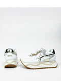 W6YZ Sneakers Deva Donna DEVA-W. White\gold Craquele - Bianco