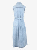 Yes Zee Vestito Longuette Donna A433EB00 Blu Marmorizzato - Denim