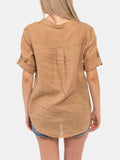 Yes Zee Camicia Casual Camicia Donna C231YZ00 Fango - Marrone