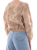 Yes Zee Blusa Donna C415ER00 Fango - Marrone