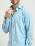 Yes Zee Camicia Classica Uomo C505OQ00 Azzurro - Celeste