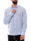 Yes Zee Camicia Casual Uomo C505UP00 Azzurro - Celeste