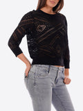 Yes Zee Maglia Donna M437BR00 - Nero
