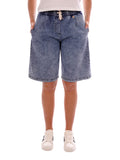 Yes Zee Shorts Jeans Donna P295EB00 Blu Marmorizzato - Denim