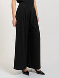 Yes Zee Pantalone Palazzo Donna P333CB00 - Nero