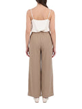 Yes Zee Pantalone Palazzo Donna P379EM00 - Beige