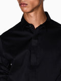 Armani Exchange Camicia Classica Uomo 8NZCBDZN10Z Black - Nero
